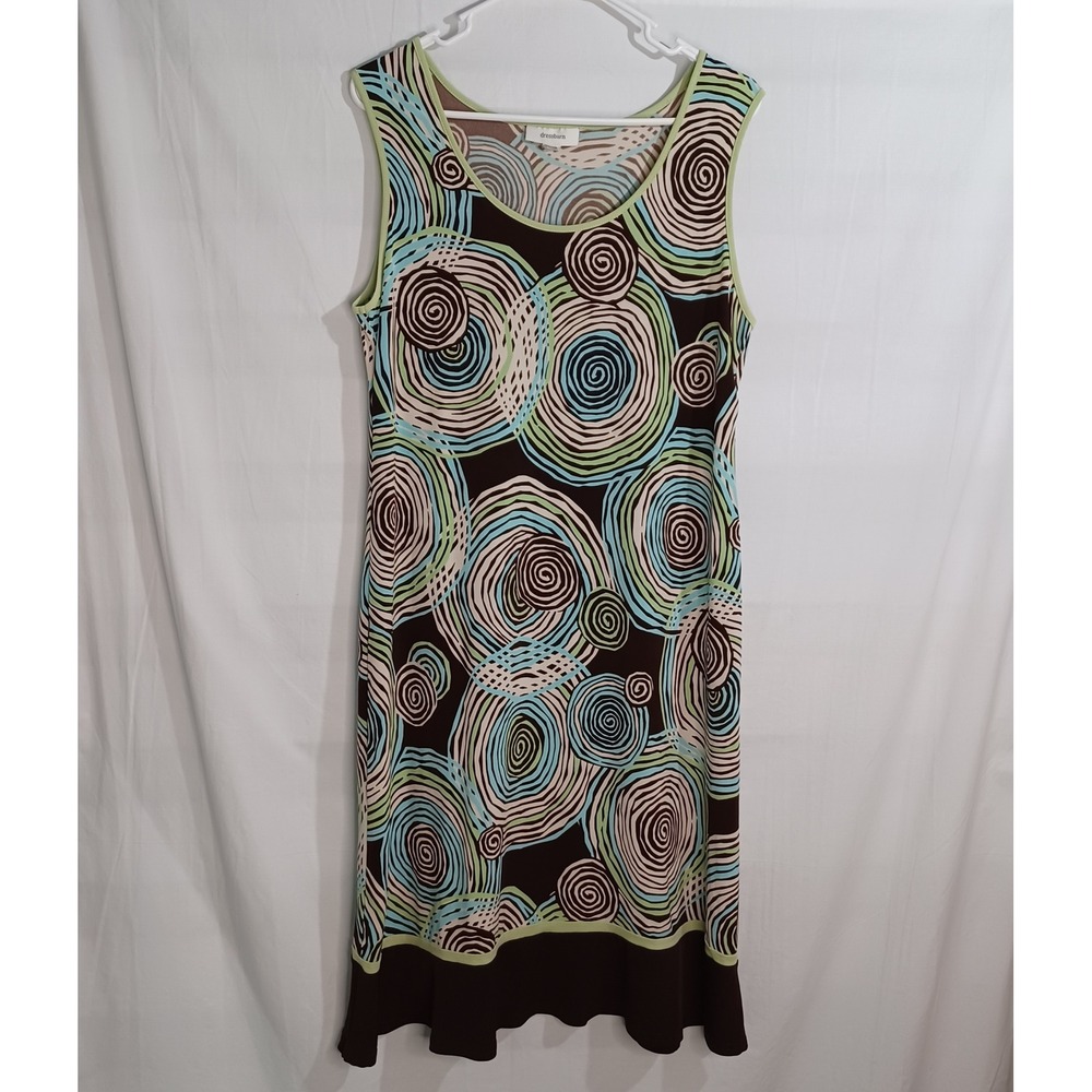 Women's Dressbarn Boho Hippie Groovy‎ Psychedelic Tank Dress  Size 14